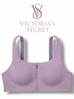 Victoria's Secret VSX Featherweight Max Front-Zip Sports Bra in the Size 38D